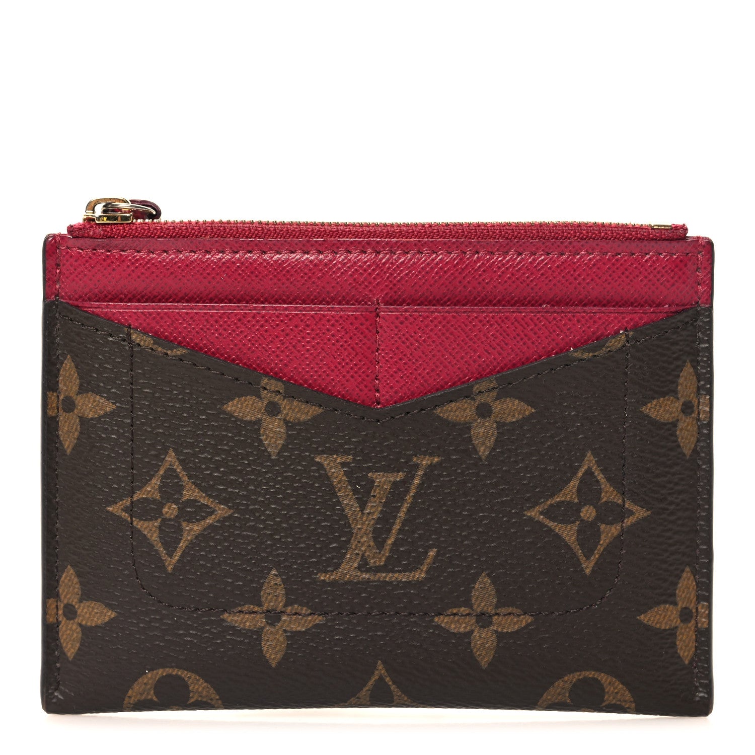 Louis Vuitton Monogram Zipped Card Holder Fuchsia 1 of 7
