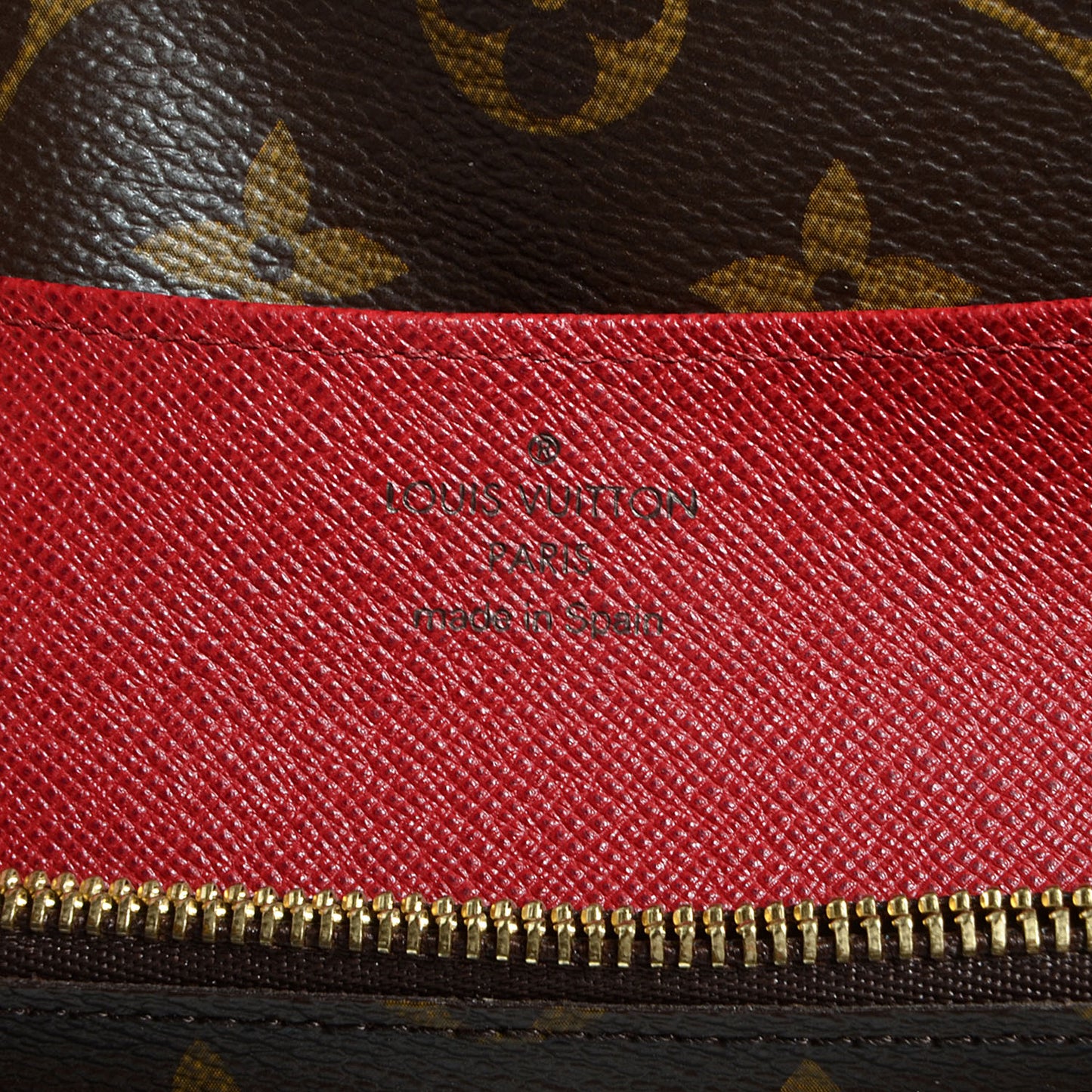 Monogram Emilie Wallet Red
