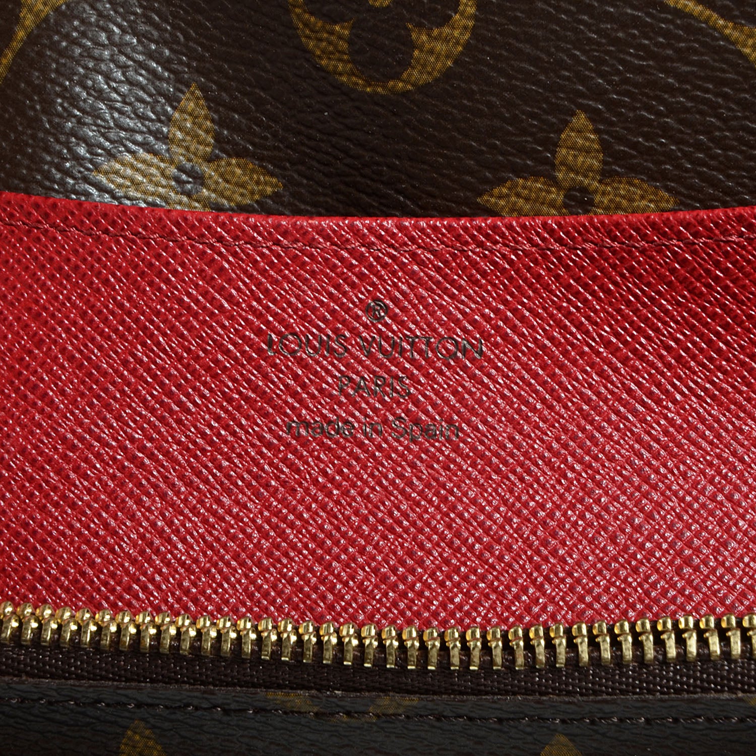 Louis Vuitton Monogram Emilie Wallet Red 6 of 8