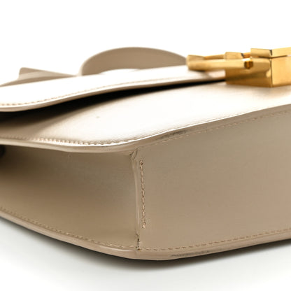 Saint Laurent Smooth Calfskin Carre Satchel Dark Beige 9 of 15