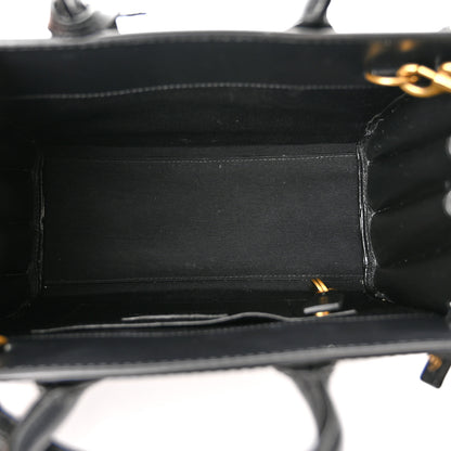 Saint Laurent Calfskin Paglia Palm Nano Sac De Jour Black 5 of 10