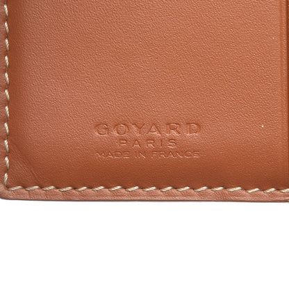 Goyard Goyardine Saint Marc Card Holder Black Gold 6 of 7