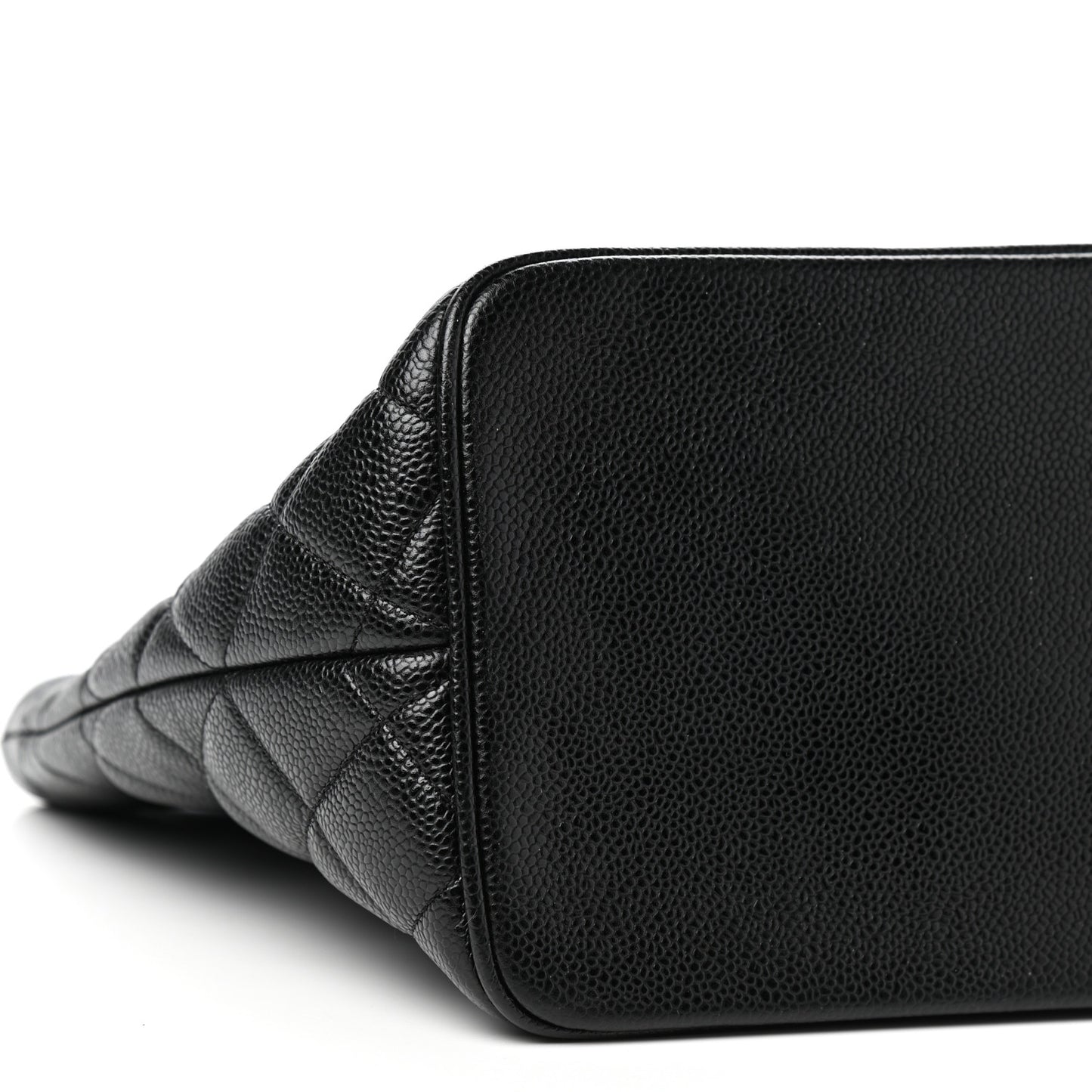Caviar Quilted Medallion Tote Black