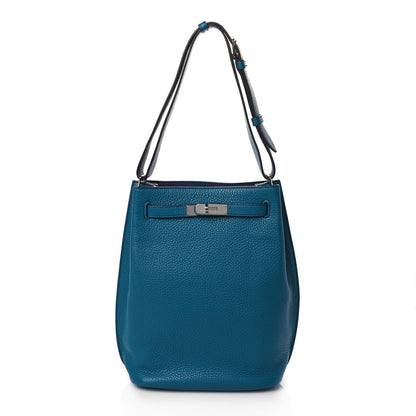 Hermes Taurillon Clemence Eclat So Kelly 22 Bleu Izmir Saphir 1 of 9