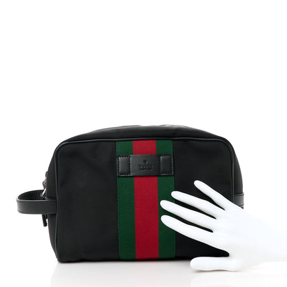 Gucci Techno Canvas Web Toiletry Case Black 2 of 11