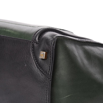 Celine Smooth Calfskin Mini Tri-Color Luggage Forest 10 of 16