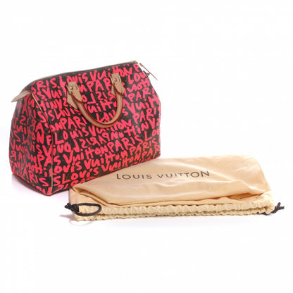 Louis Vuitton Monogram Graffiti Speedy 30 Fuchsia 8 of 9