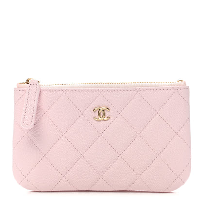 Chanel Caviar Quilted Small Cosmetic Case Light Pink 1 of 8