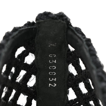 Chanel Cord Braided CC Mocassin Loafers 38.5 Black 10 of 12