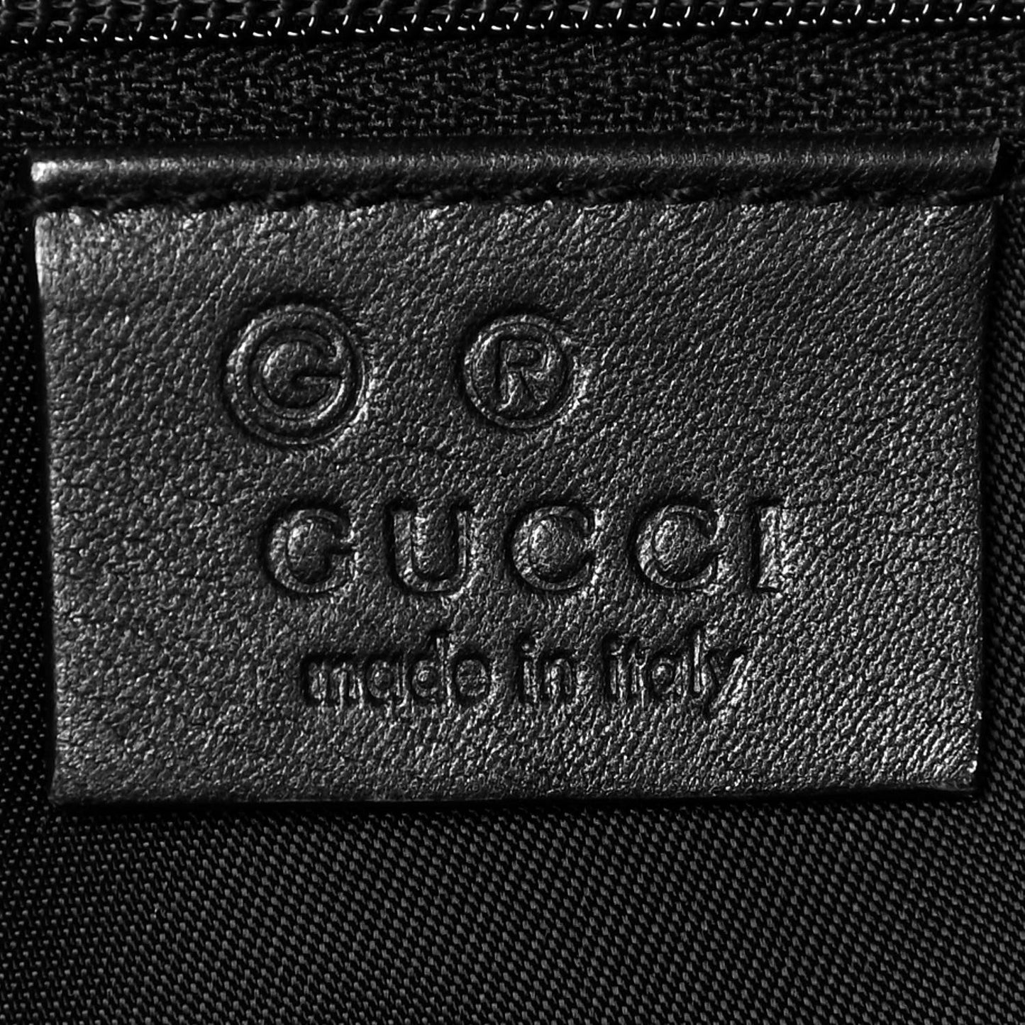 Metallic Guccissima Large Tote Dark Grey