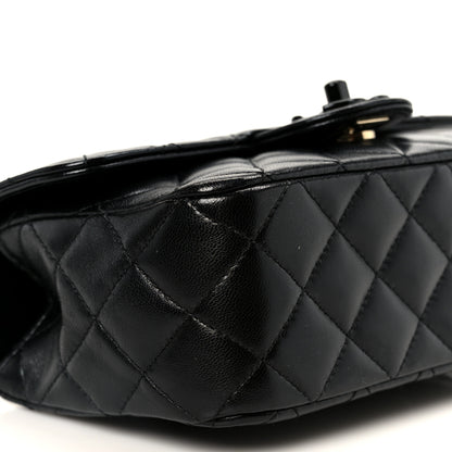 Chanel Lambskin Quilted Small Coco Pop Top Handle Flap So Black 10 of 11