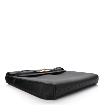 Hermes Epsom Kelly Depeches 36 Black 4 of 10