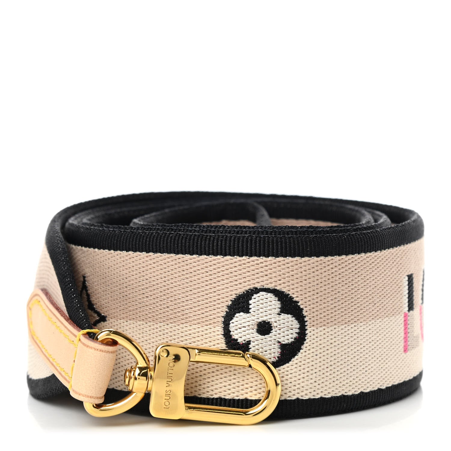 Louis Vuitton Jacquard Speedy Bandouliere 20 Shoulder Strap Black 1 of 3