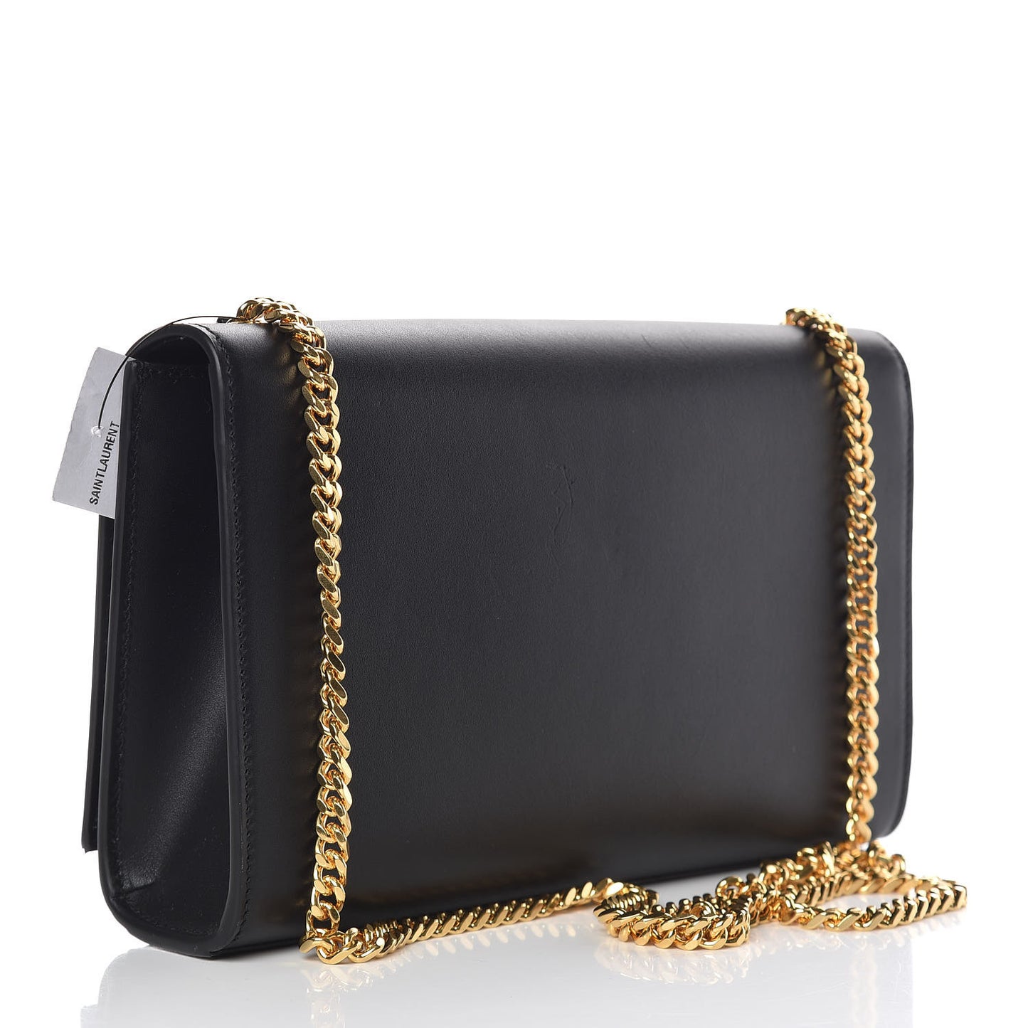 Smooth Calfskin Medium Classic Monogram Kate Tassel Satchel Black