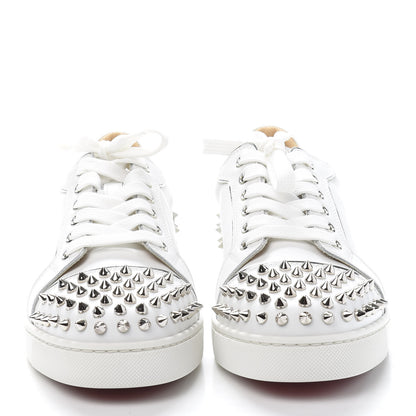 Christian Louboutin Calfskin Spikes Womens Vieira 2 Flat Sneakers 39 White 2 of 10