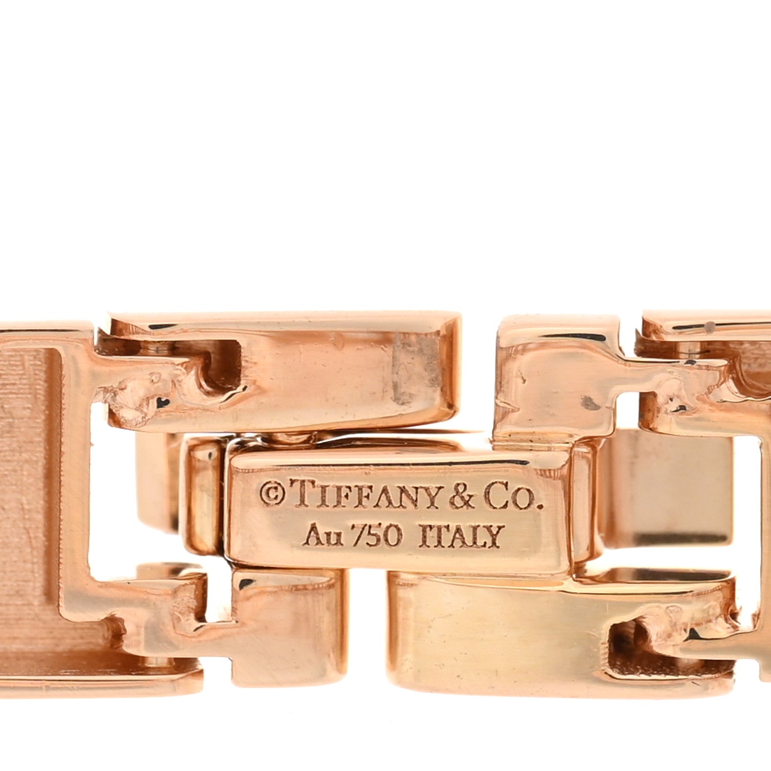 Tiffany 18K Rose Gold Narrow T True Bracelet 3 of 3