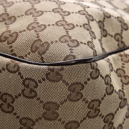 Gucci Monogram Large Flap Messenger Bag Beige Dark Brown 12 of 15