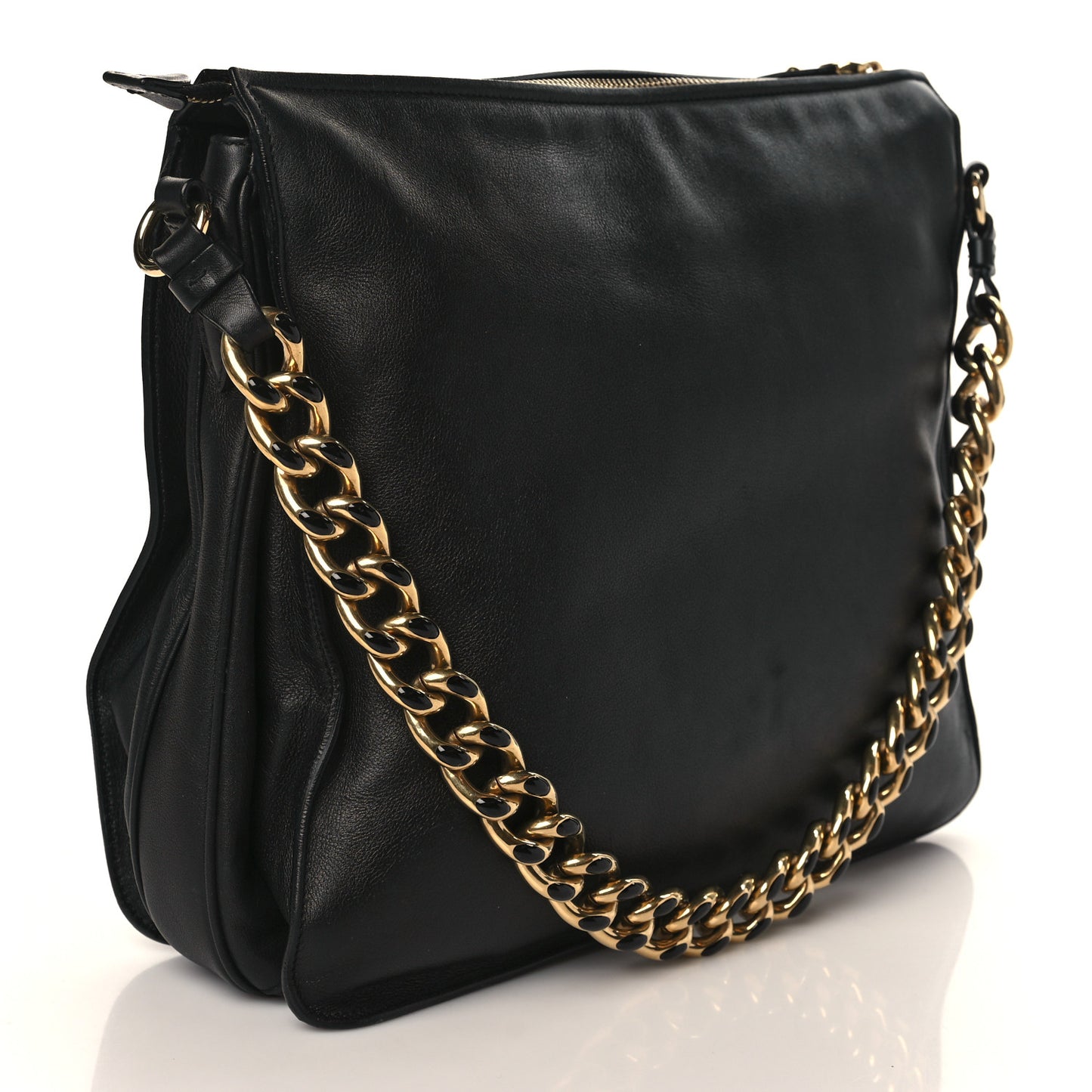 Calfskin Evette Hobo Black