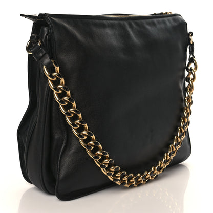 Salvatore Ferragamo Calfskin Evette Hobo Black 2 of 10