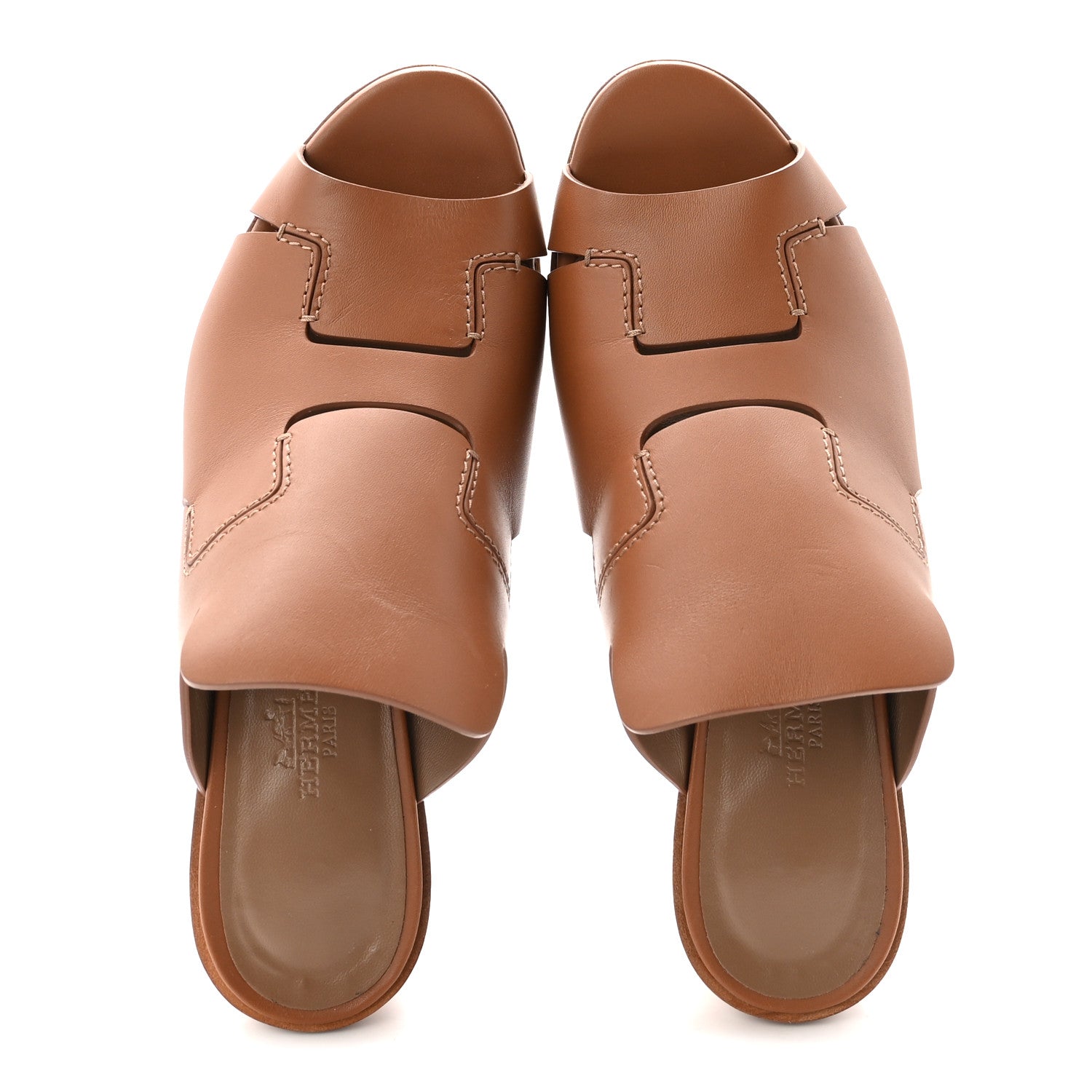 Hermes Calfskin Right Mules 36 Palissandre 2 of 9