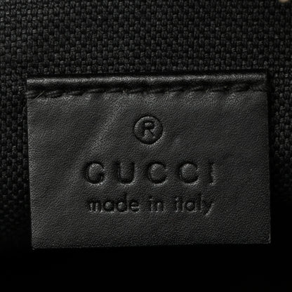 Gucci GG Supreme Monogram Appia Calfskin Web Small Camera Messenger Bag Black Grey 6 of 10
