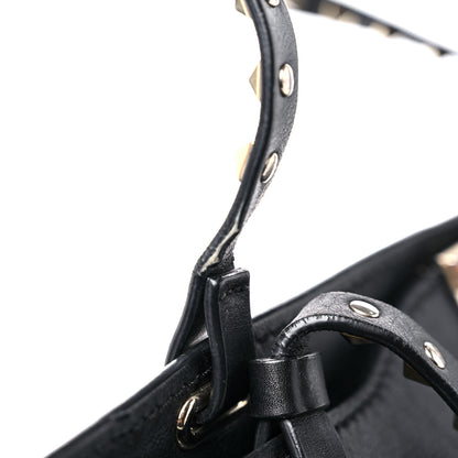Valentino Garavani Vitello Medium Rockstud Tote Black 22 of 24
