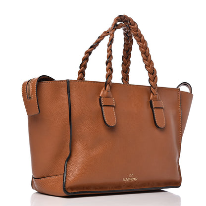 Valentino Garavani Grained Calfskin To Be Cool Tote Tan 4 of 17