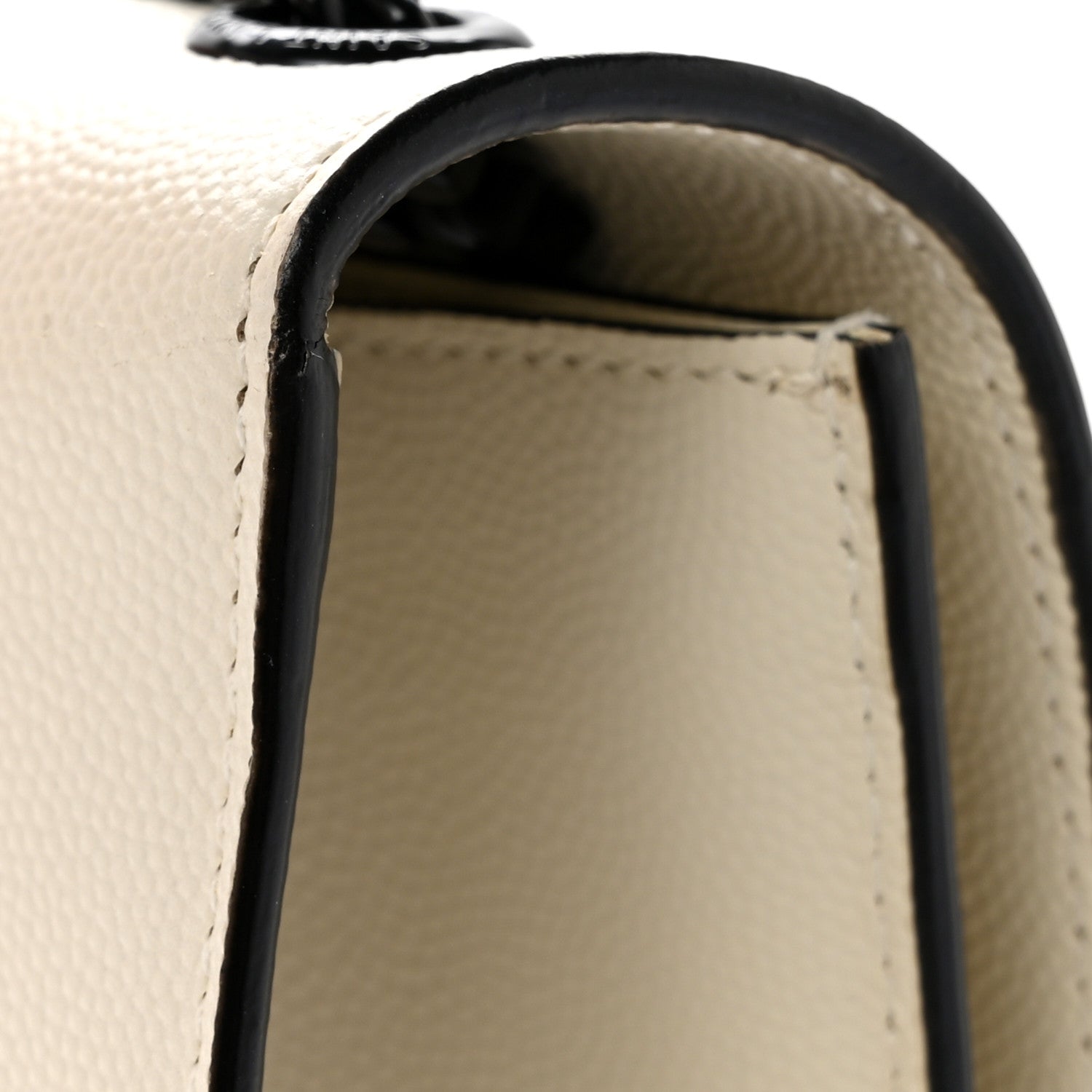 Saint Laurent Grain De Poudre Medium Classic Monogram Kate Satchel Porcellana Black 13 of 13