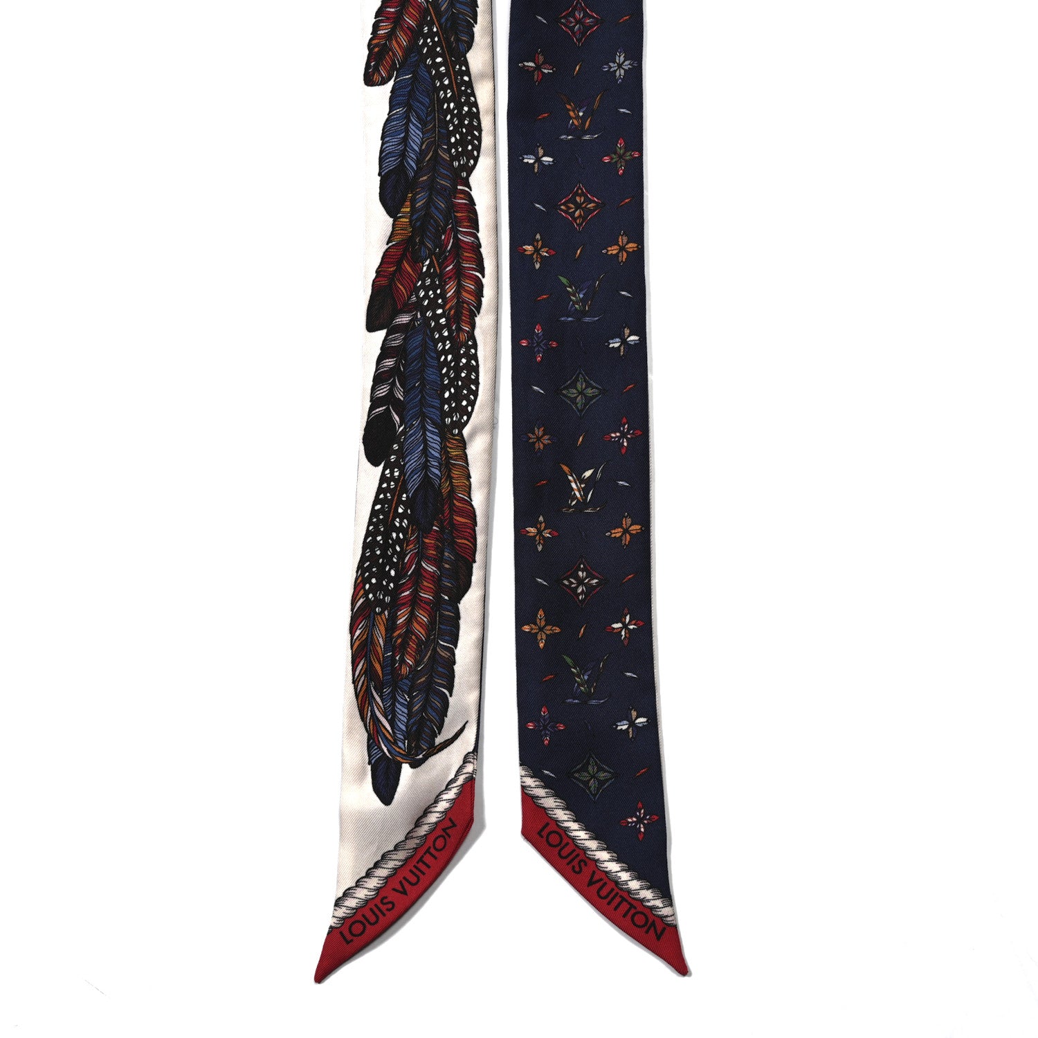 Louis Vuitton Silk Love Birds BB Bandeau Blue 2 of 4