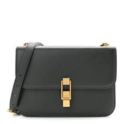 Saint Laurent Smooth Calfskin Carre Satchel Green 1 of 14
