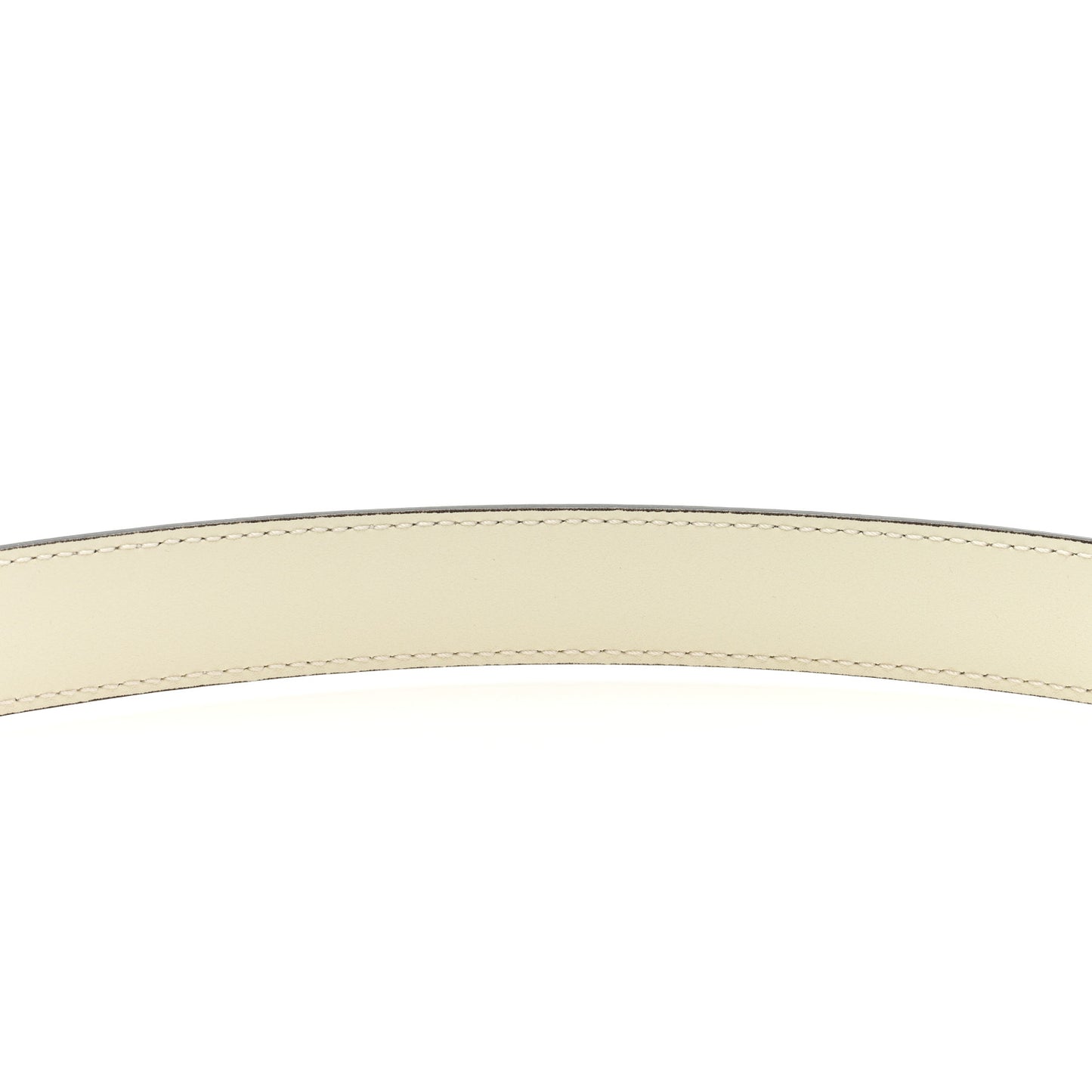 Efesto Leather Womens Horsebit 15/23mm Belt 85 34 Mystic White