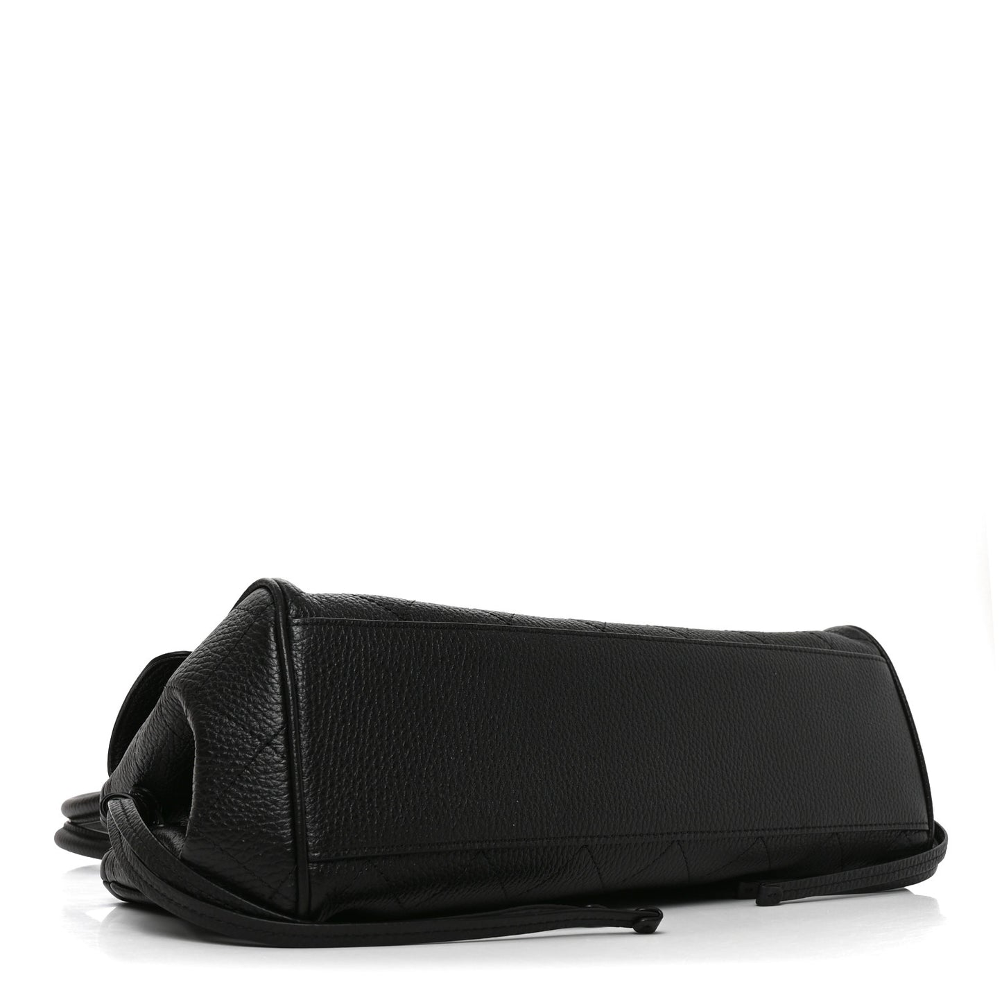 Grained Calfskin Urban Essentials Small Shopping Bag Black