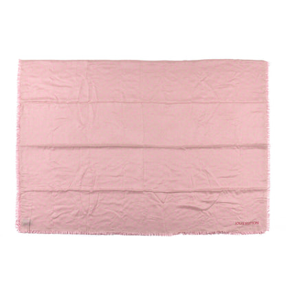 Louis Vuitton Silk Wool Monogram So LV Stole Blush 1 of 4
