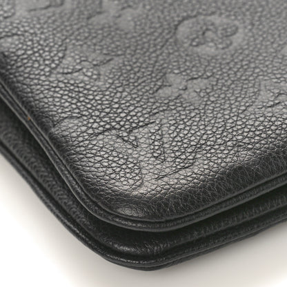 Louis Vuitton Empreinte Double Zip Pochette Black 9 of 12