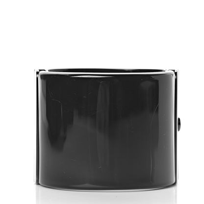 Chanel Resin Ruthenium Crystal CC Cuff Black 3 of 5