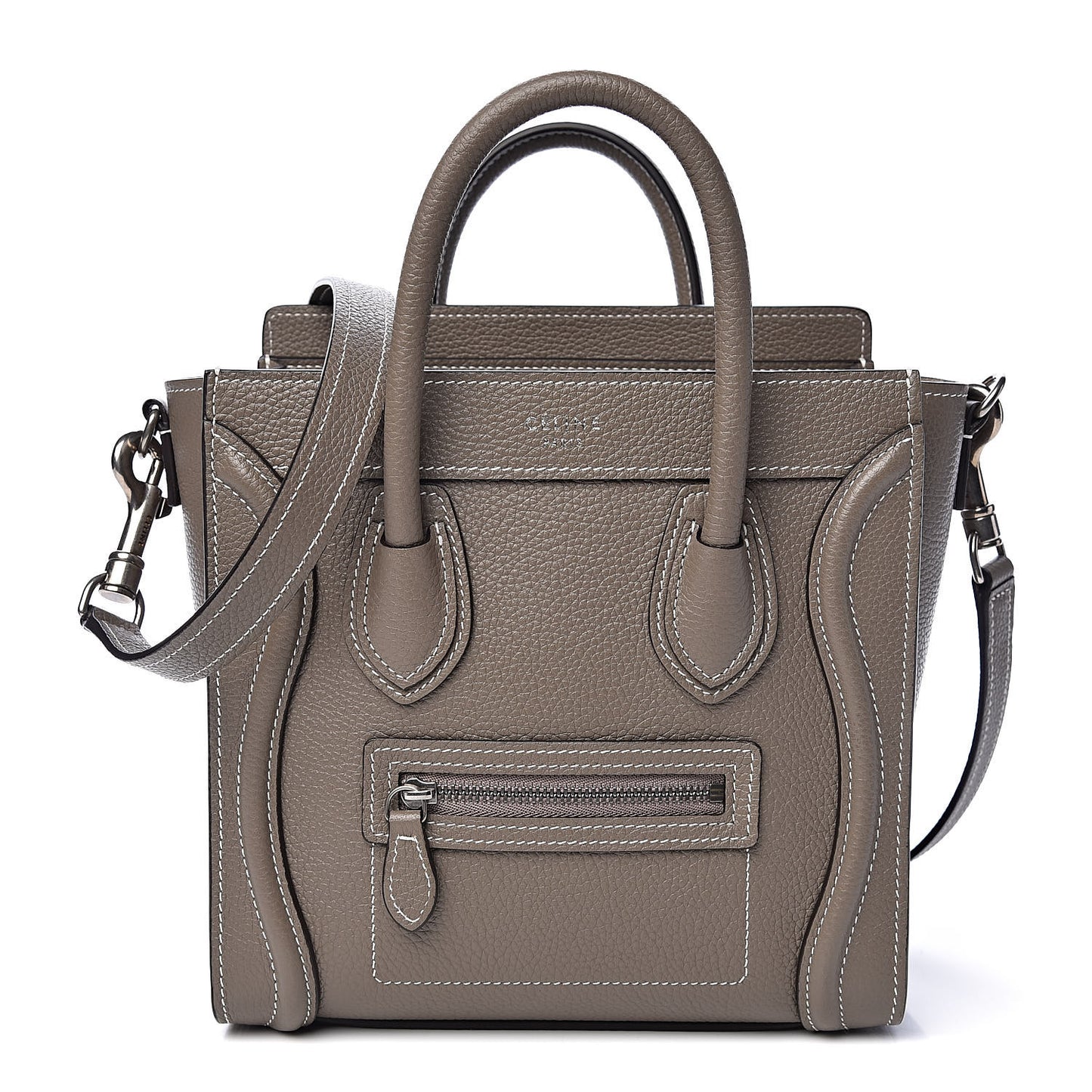 Drummed Calfskin Nano Luggage Souris