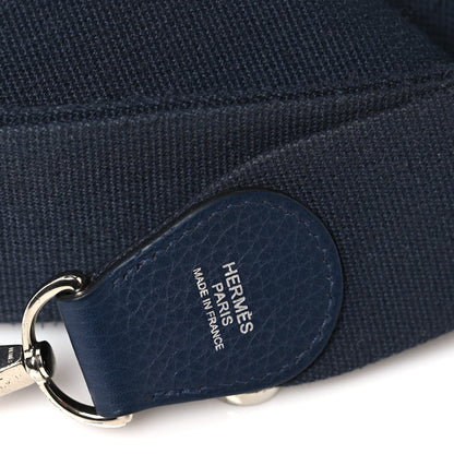 Hermes Taurillon Clemence EVELYNE III Bleu Ocean 8 of 12