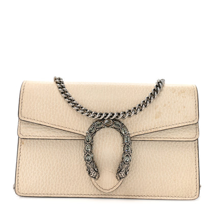 Gucci Dollar Calfskin Crystal Super Mini Dionysus Shoulder Bag Mystic White Black Diamond 1 of 14