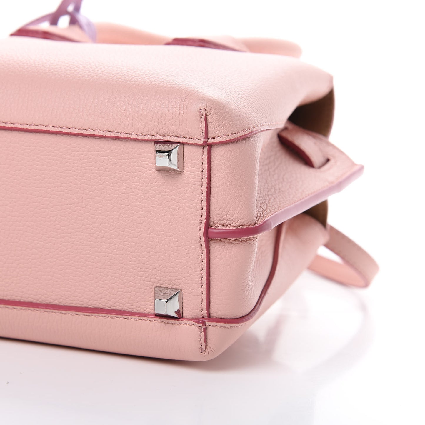 Grained Calfskin Mini Milla Tote Pink Blush