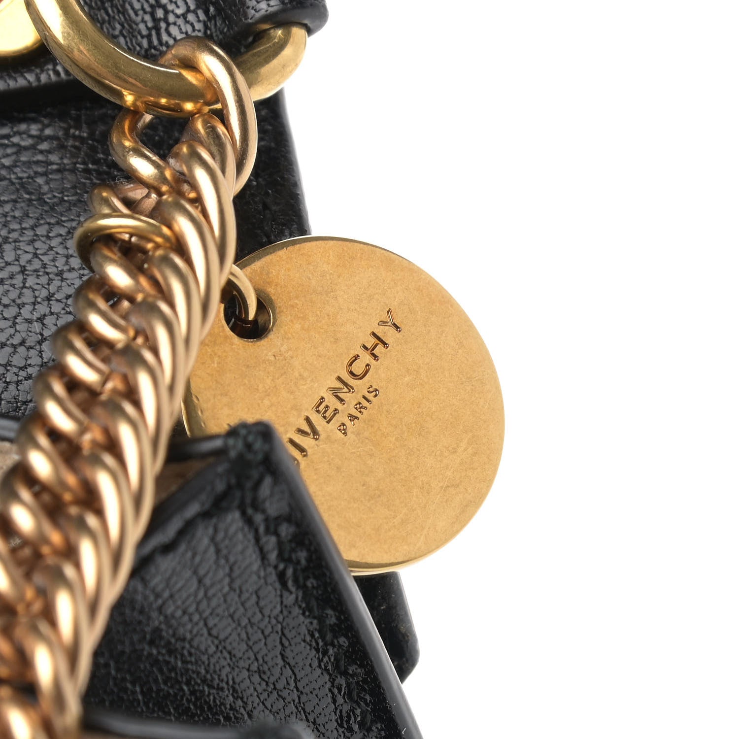 Givenchy Goatskin Quilted Small GV3 Shoulder Bag Black 9 of 12