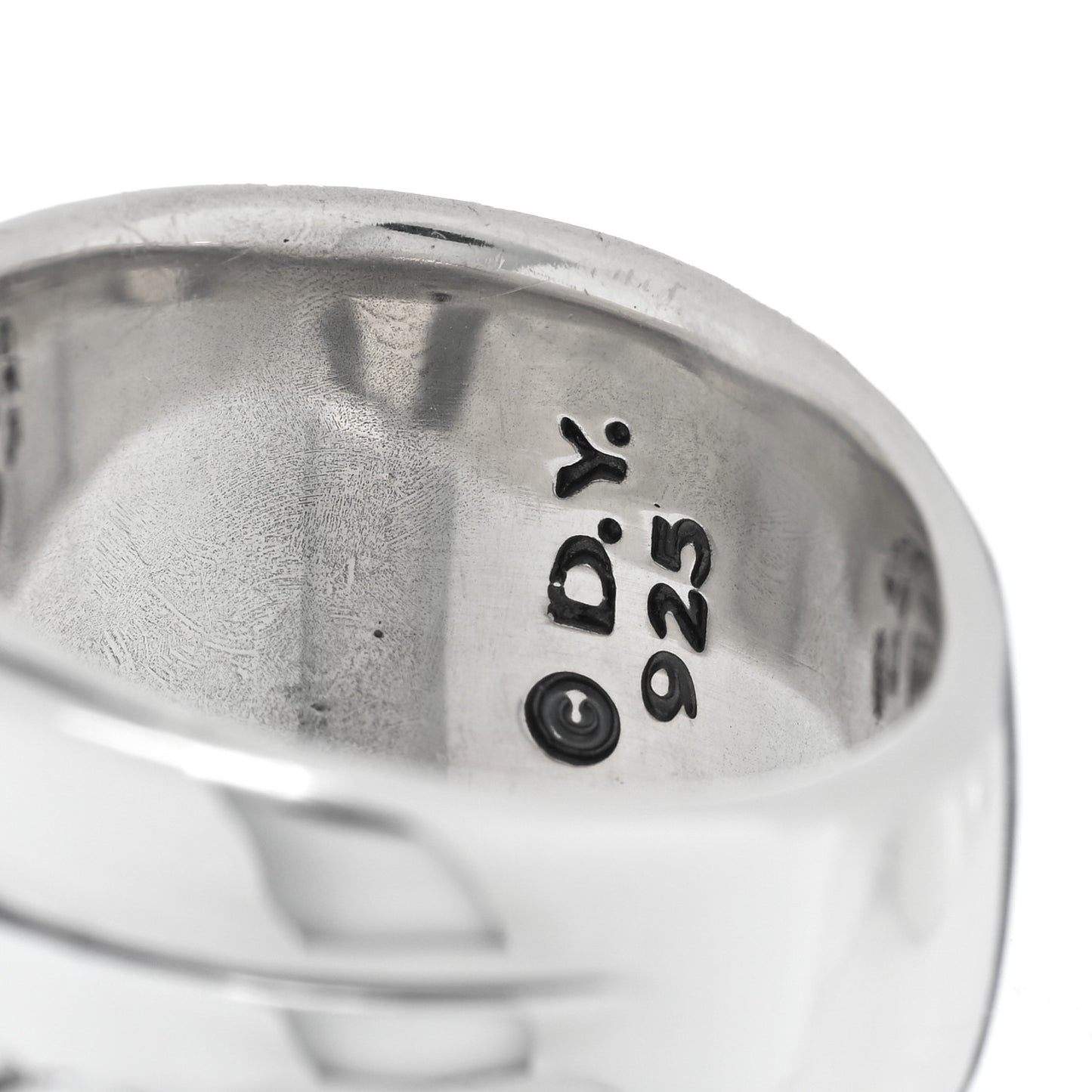 Sterling Silver Crossover Cable Ring 55 7.25