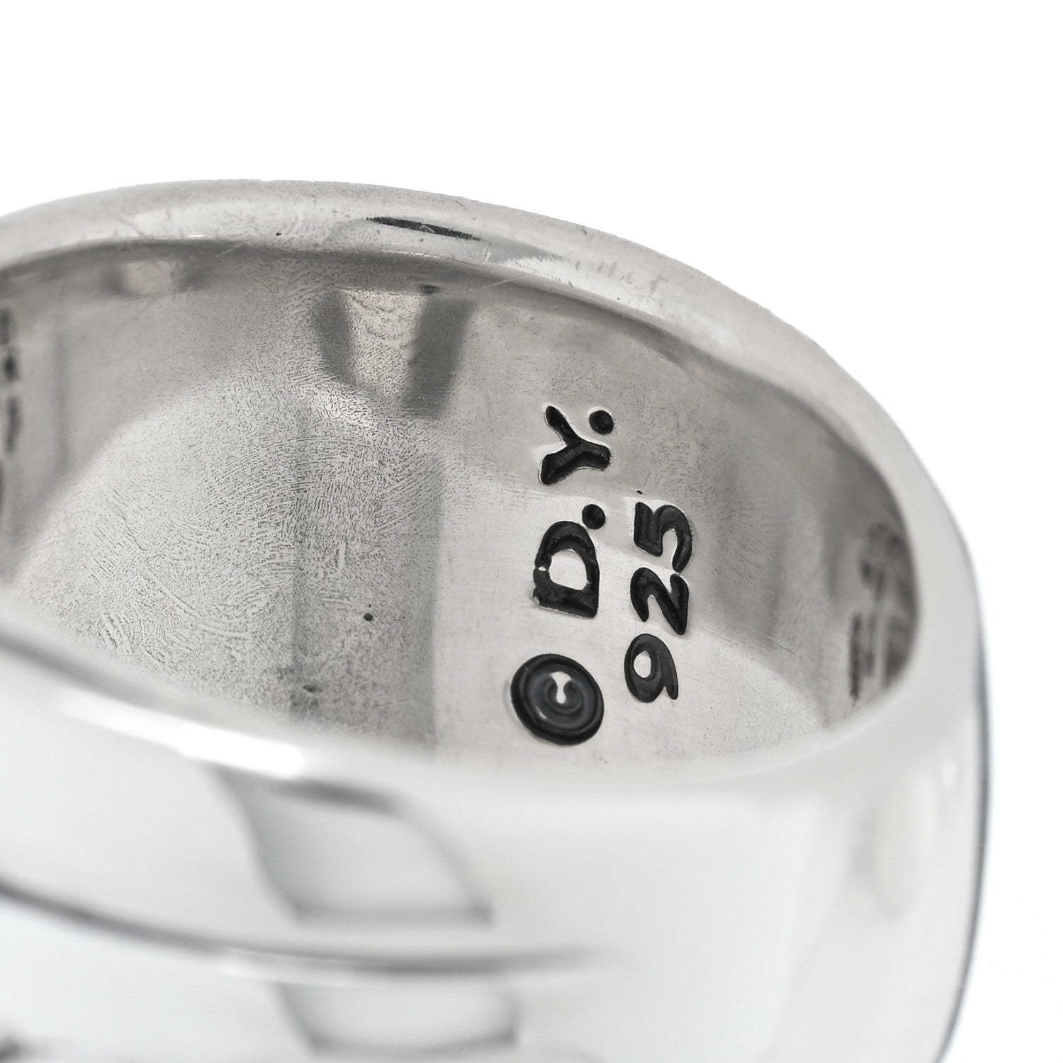 David Yurman Sterling Silver Crossover Cable Ring 55 7.25 4 of 4