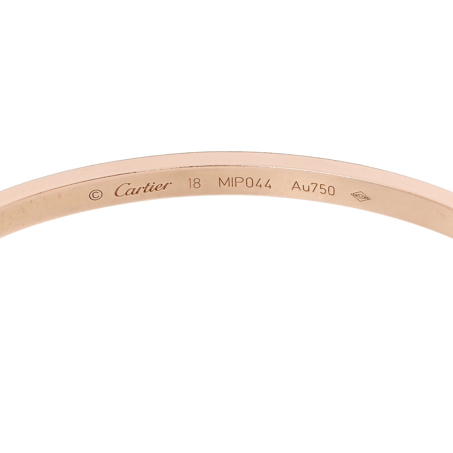 Cartier 18K Pink Gold Small LOVE Bracelet 18 5 of 6
