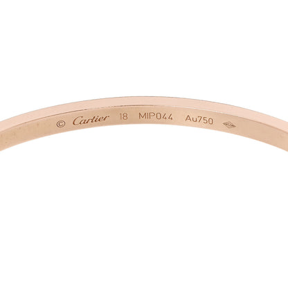Cartier 18K Pink Gold Small LOVE Bracelet 18 5 of 6