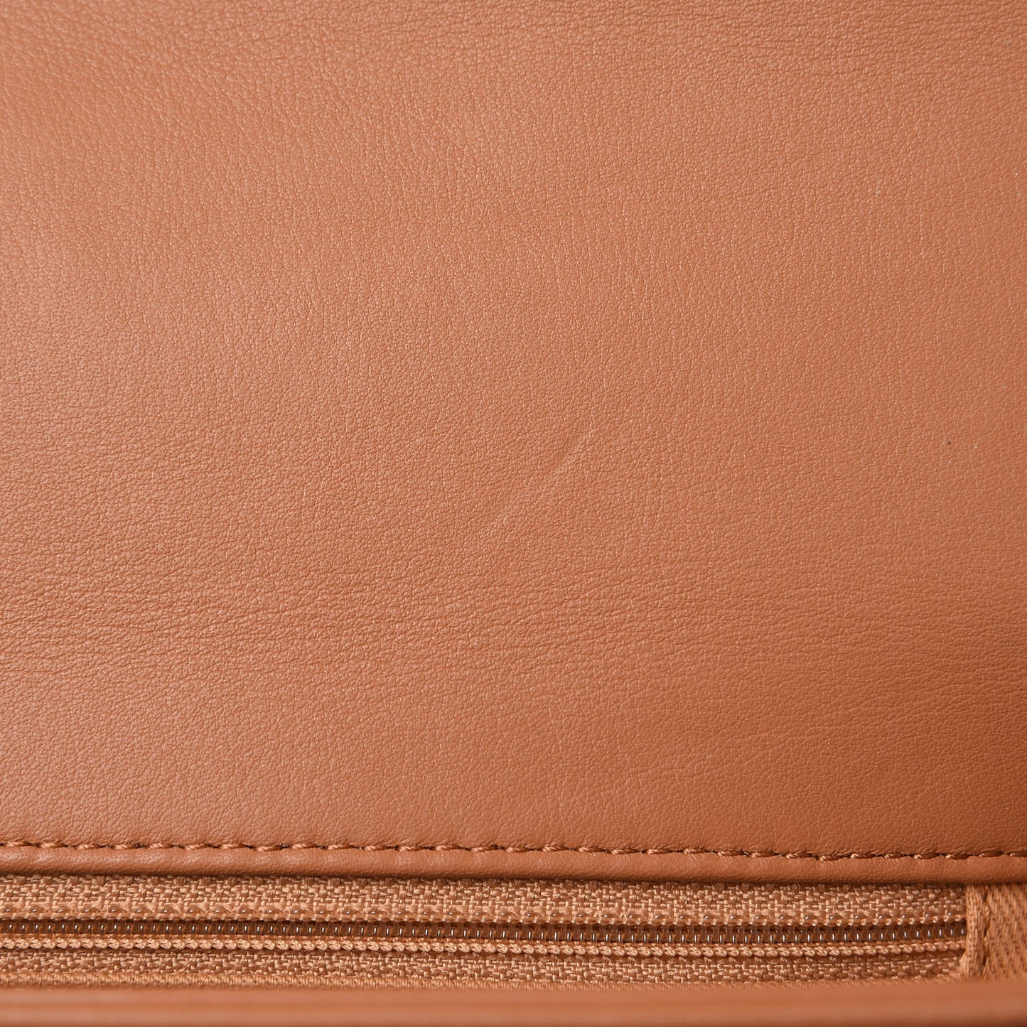 Calfskin Coco Eyelets Small Flap Bag Camel