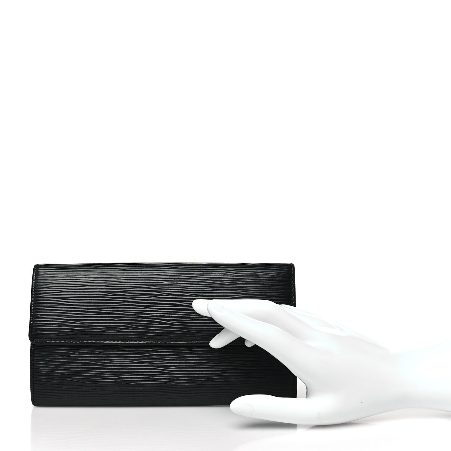Louis Vuitton Epi Sarah Wallet Black 2 of 9