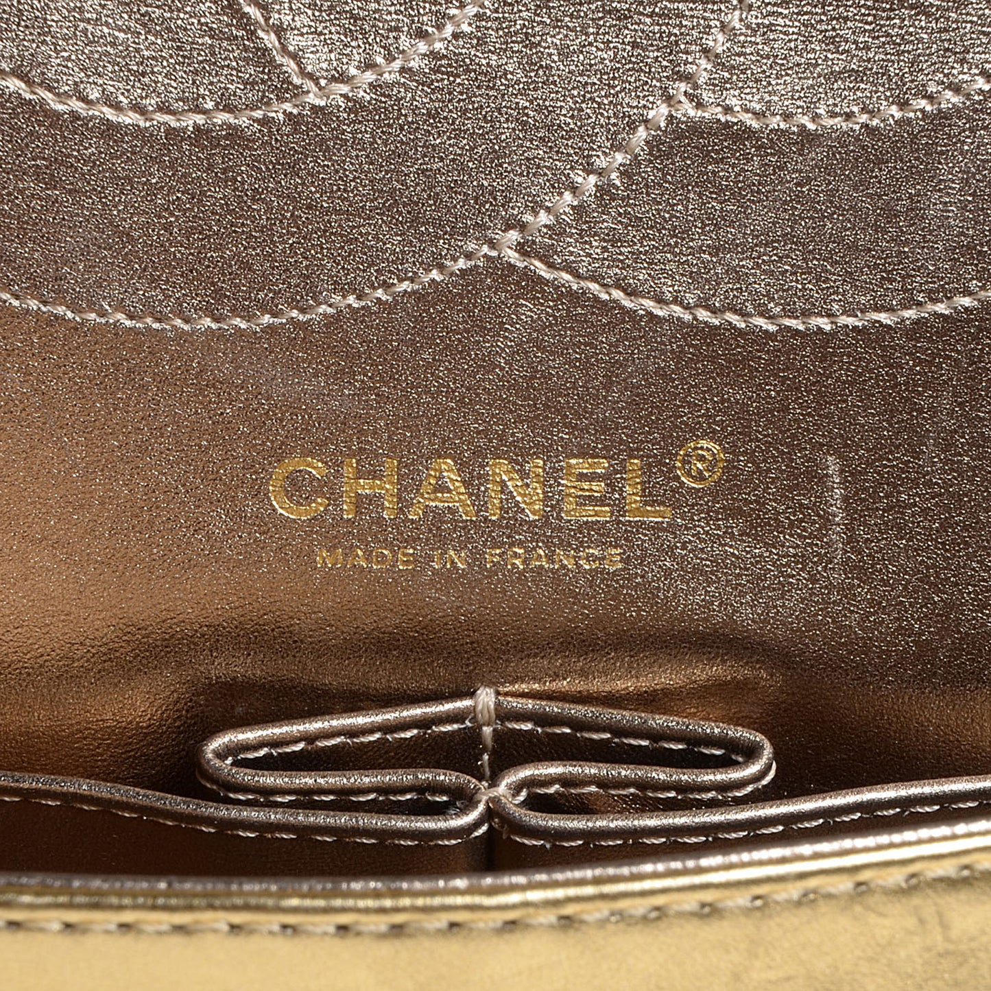Calfskin 2.55 Reissue 227 Flap Metallic Gold