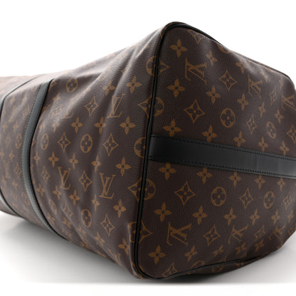 Louis Vuitton Monogram Macassar Keepall Bandouliere 55 8 of 11