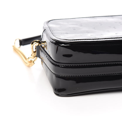 Fendi Vitello Vernice Mou Karligraphy Embossed Camera Case Black 8 of 10