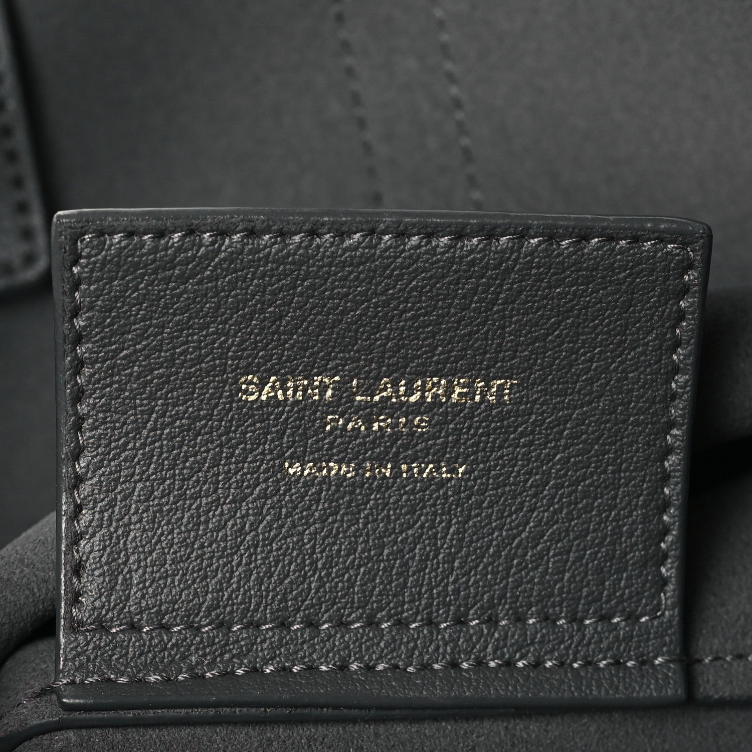 Saint Laurent Calfskin Toy Shopping Tote Earth Grey 5 of 11